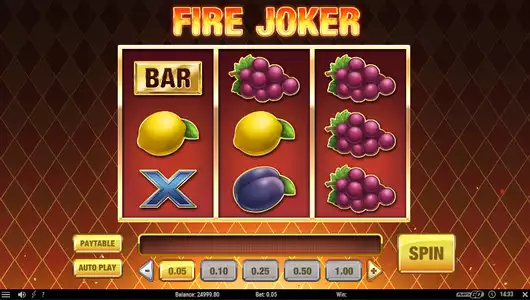 Fire Joker Spielautomat mit Demo